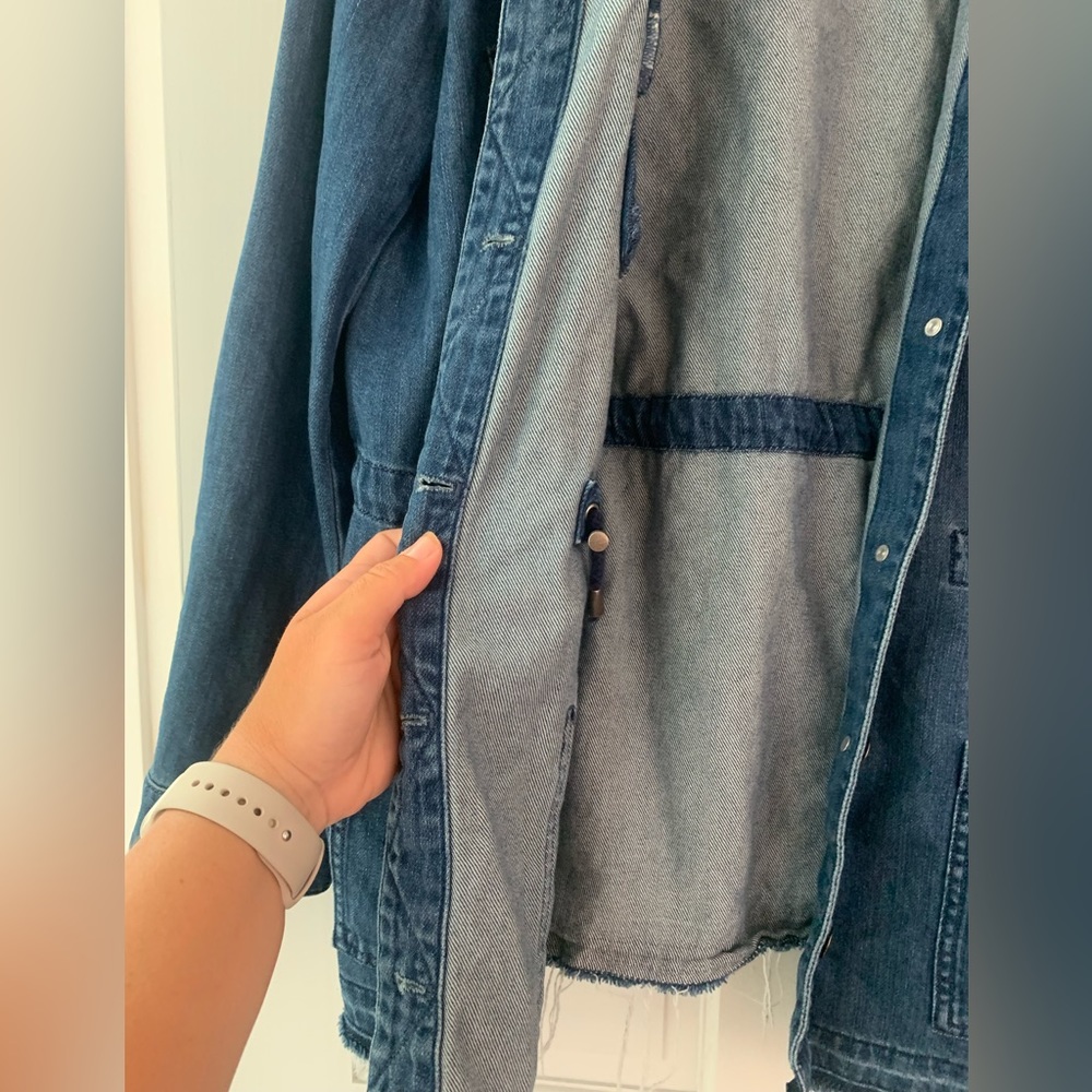 EUC J Jill denim jacket size large - Picture 8 of 9